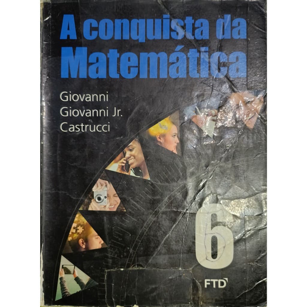 Livro Didático A Conquista da Matemática 6º Ano Jose Ruy Giovanni; Giovanni Jr.; Castrucci Usado em Bom Estado