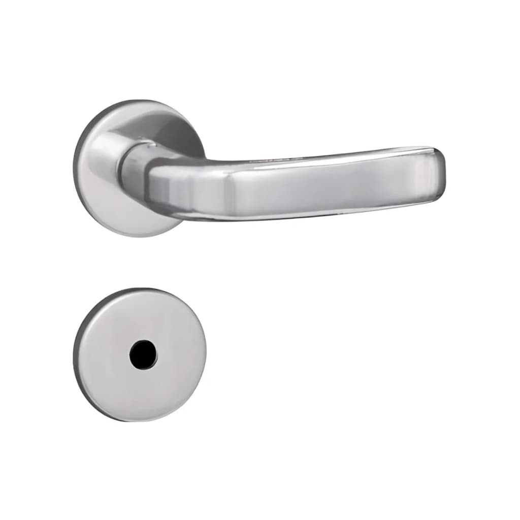 Fechadura Mgm WC Banheiro 40mm Stilo Roseta Alavanca Cromado