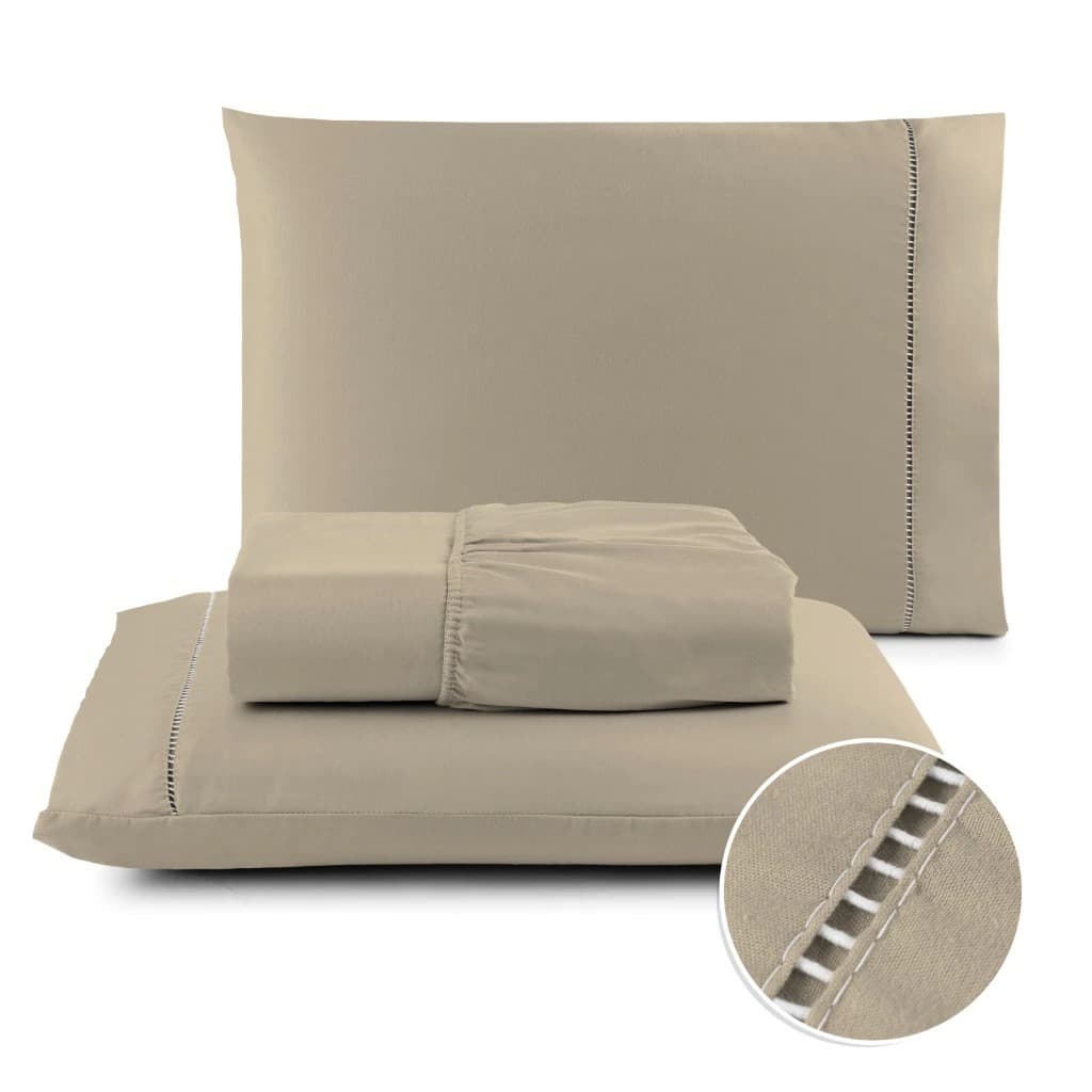 Jogo de Lençol Micropercal 400 Fios – Elegância e Conforto para Sua Cama Casal
