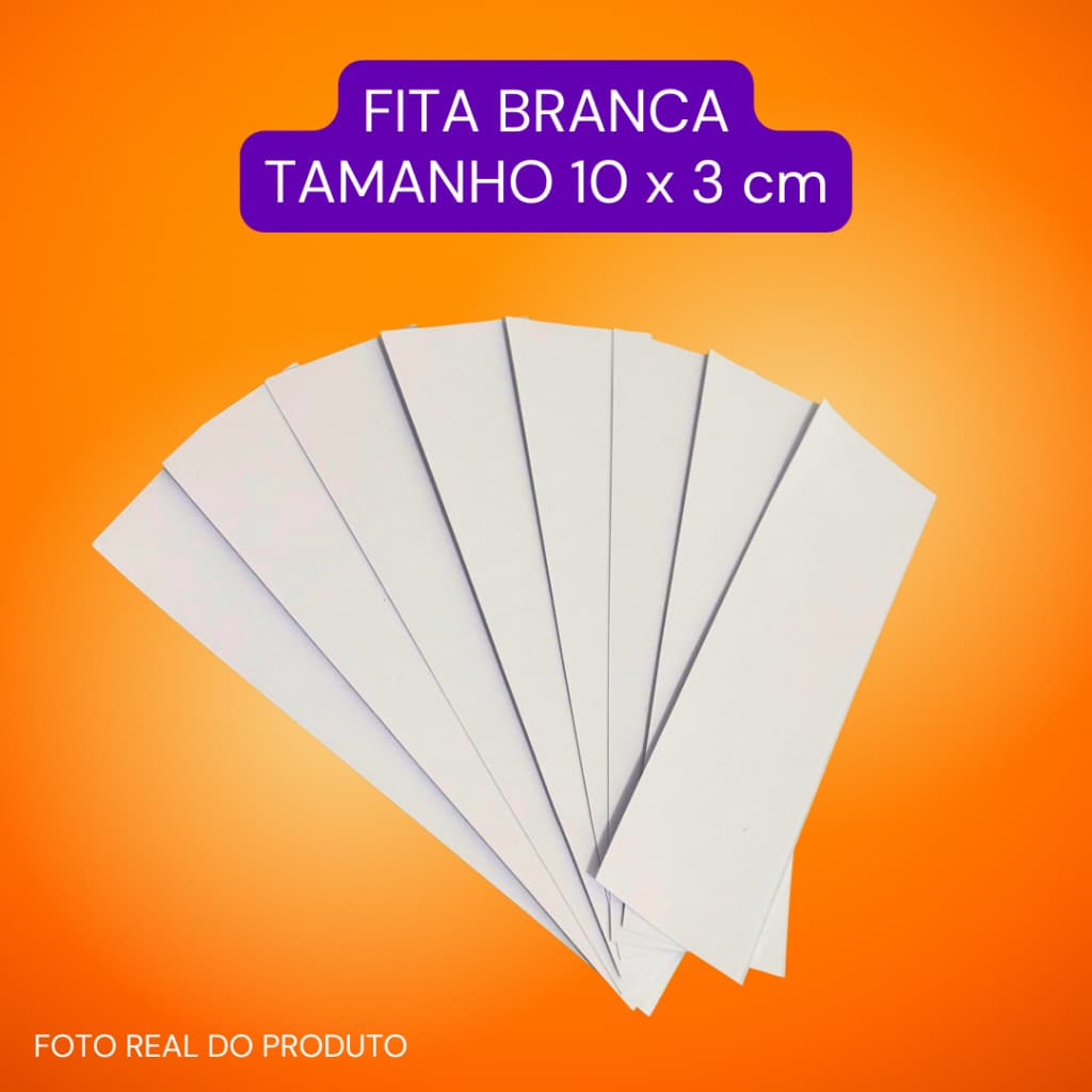 Fitas Olfativas Brancas 10x3cm Papel Organic 173g | Tiras de papel para Teste de Perfumes, 500, 1000, 2000 unidades