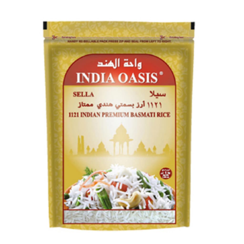 Arroz Basmati  Parboilizado Premium 1kg - India Oasis