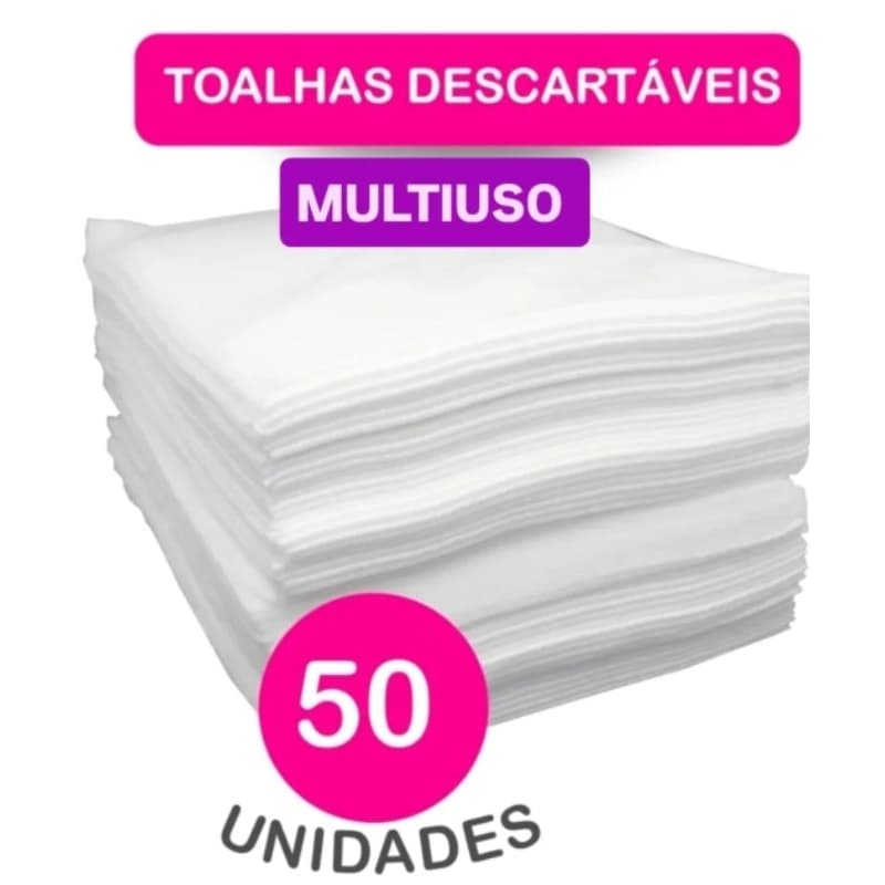TOALHAS DESCARTÁVEIS VISCOSE PARA CABELO VILTY CARE  50X70 MULTIUSO