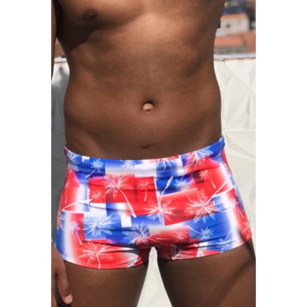 Sunga Boxer Adulto Estampada. Moda Praia Masculina.