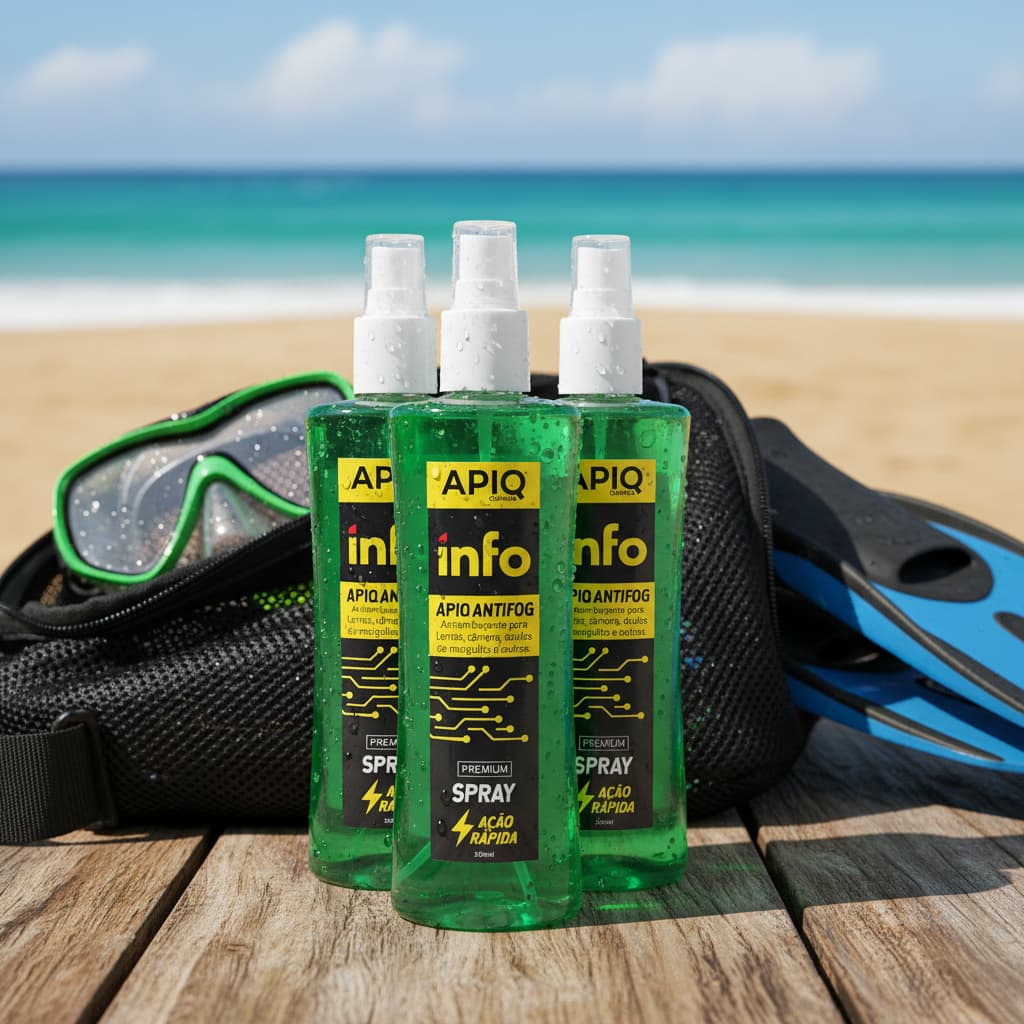Antifog Para Mascara E Óculos De Natação Ante embaçante Spray Com 3 Unidades De 300ml