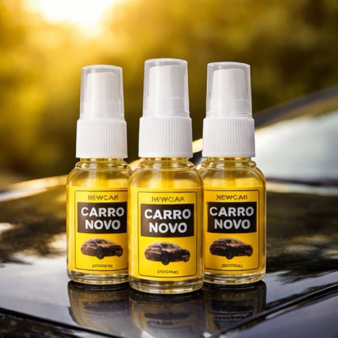 Kit 3 Cheirinhos De Carro Novo Spray Automotivo Para Carros Aromatizadores Fixo 24H Duradouro