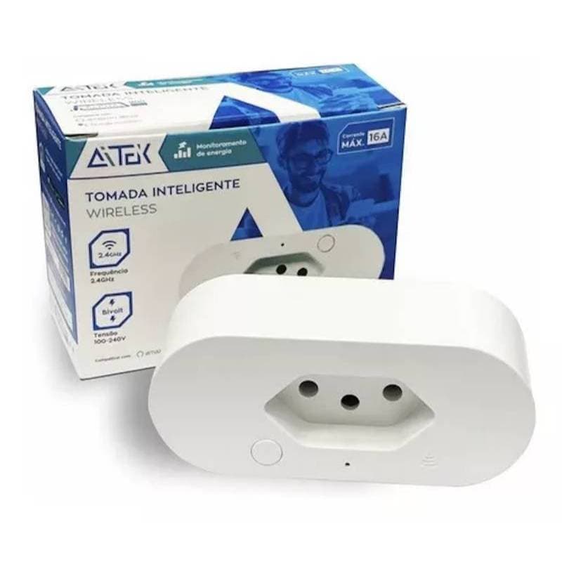 TOMADA INTELIGENTE WIFI 20A COM MONITORAMENTO ENERGIA AITEK ALPHA-900PRO
