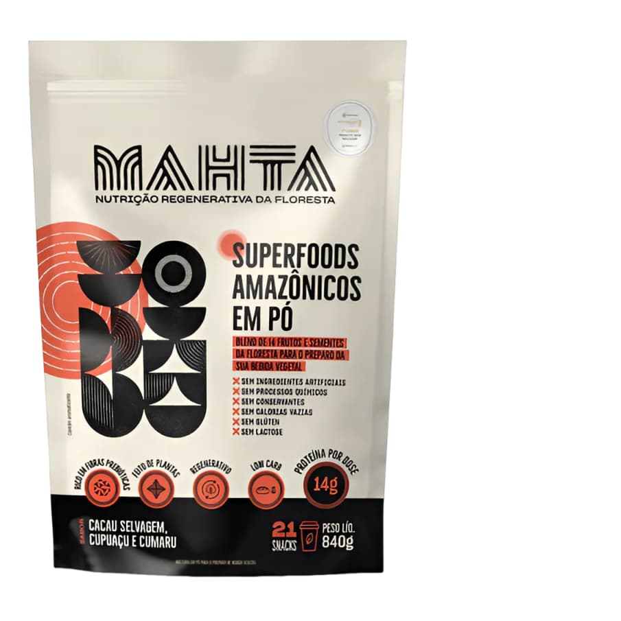 Superfoods Em Pó Da Mahta Cacau Selvagem Cupuaçu Cumaru 360g