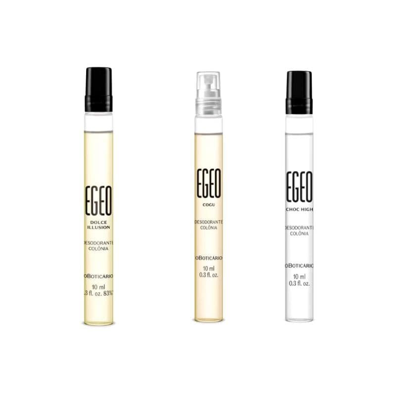 Kit Egeo Dolce Illusion, Choc High e Cogu Caneta 10ml cada