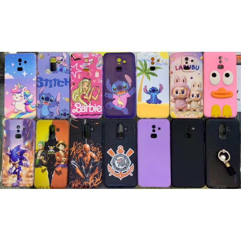 Capas ou película para Samsung A6 Plus/ J8( película vidro gel lisa fosca privacidade )