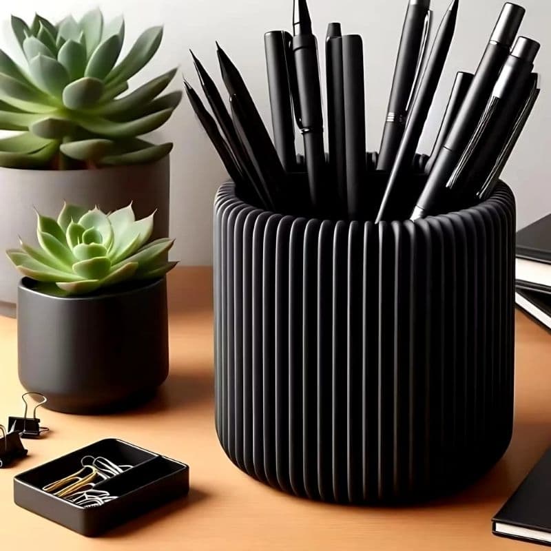 Porta canetas lápis organizador de mesa decorativo, porta pincéis Moderno.