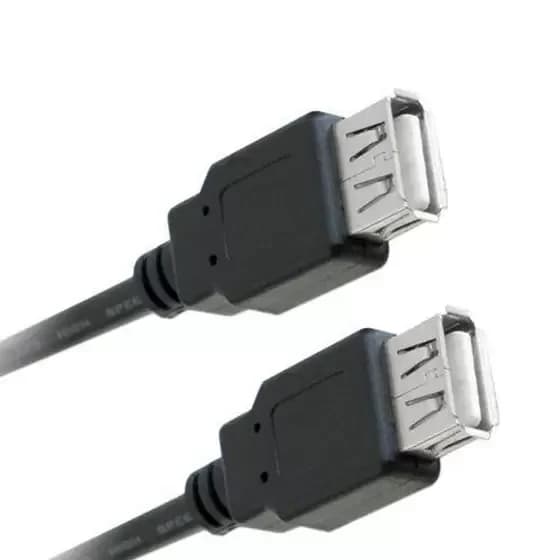 Cabo Extensor USB Fêmea X Fêmea 2 metros 2.0