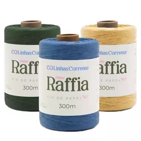 Fio de Papel New Raffia Corrente 300mts