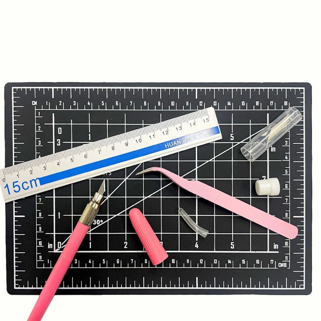 Kit Patchwork A5 Base De Corte 22x15 Régua Pinça Estilete