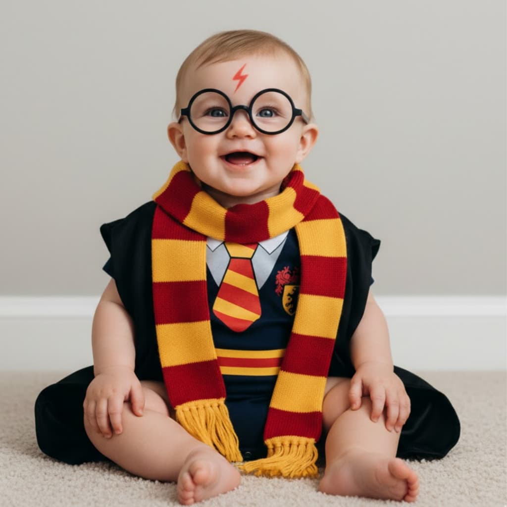 Body Bebê Infantil Mêsversário Temático Harry Potter Super Confortável