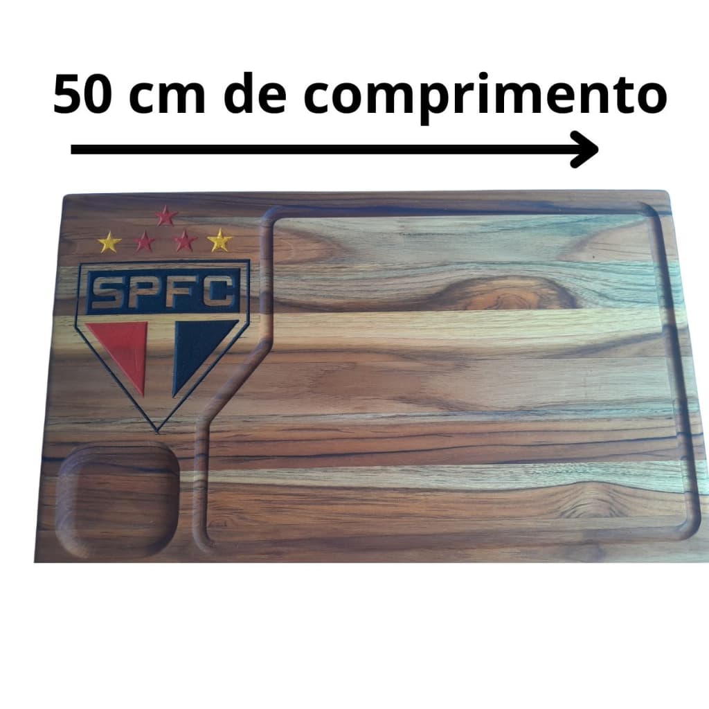 Tábua de carne corte churrasco cozinha madeira tamanho grande 50x30x2cm feita com madeira nobre personalizada