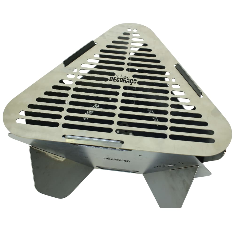 CHURRASQUEIRA GRILL MINI-1 PORTATIL EM AÇO 35x35x20