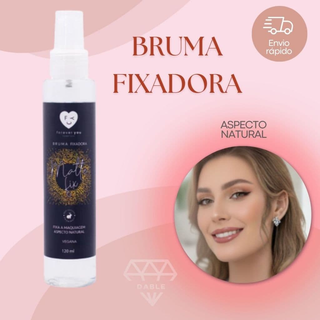 Bruma Fixadora Matte Vegana Forever You Pele com Aspecto Natural Matte