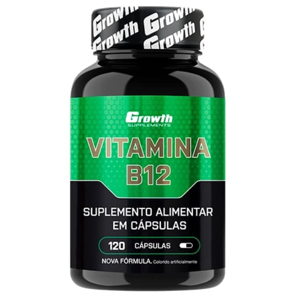GR0WTH VITAMINA B12 COM 120 CÁPSULAS