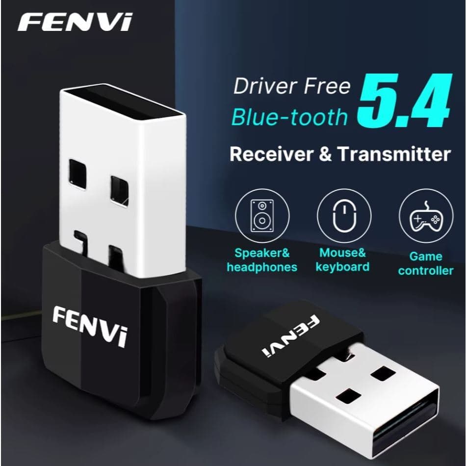 Adaptador USB Bluetooth FENVI para PC - Versão 5.4