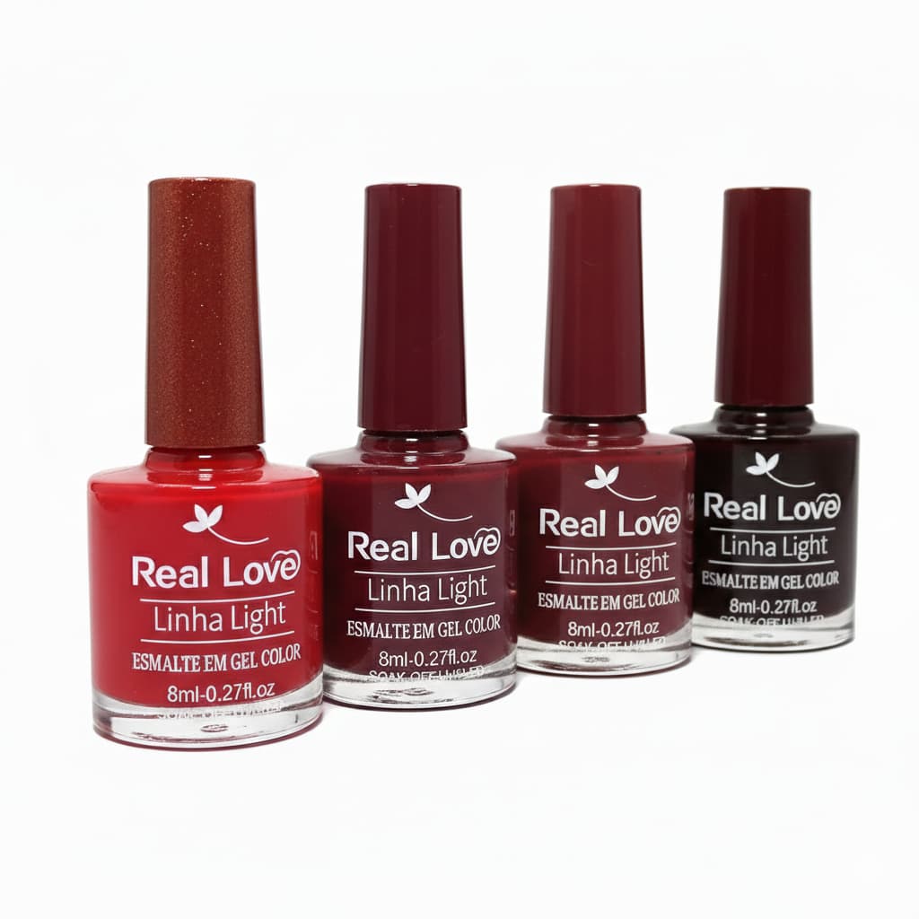 Esmalte em Gel Real Love 8ml com Secagem Rápida em Cabine UV ou LED