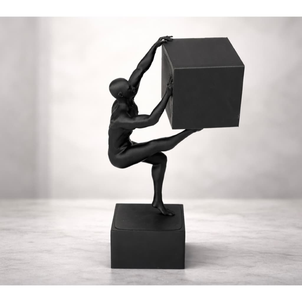 Escultura Equilíbrio de Força Arte Decorativa Moderna para Escritório