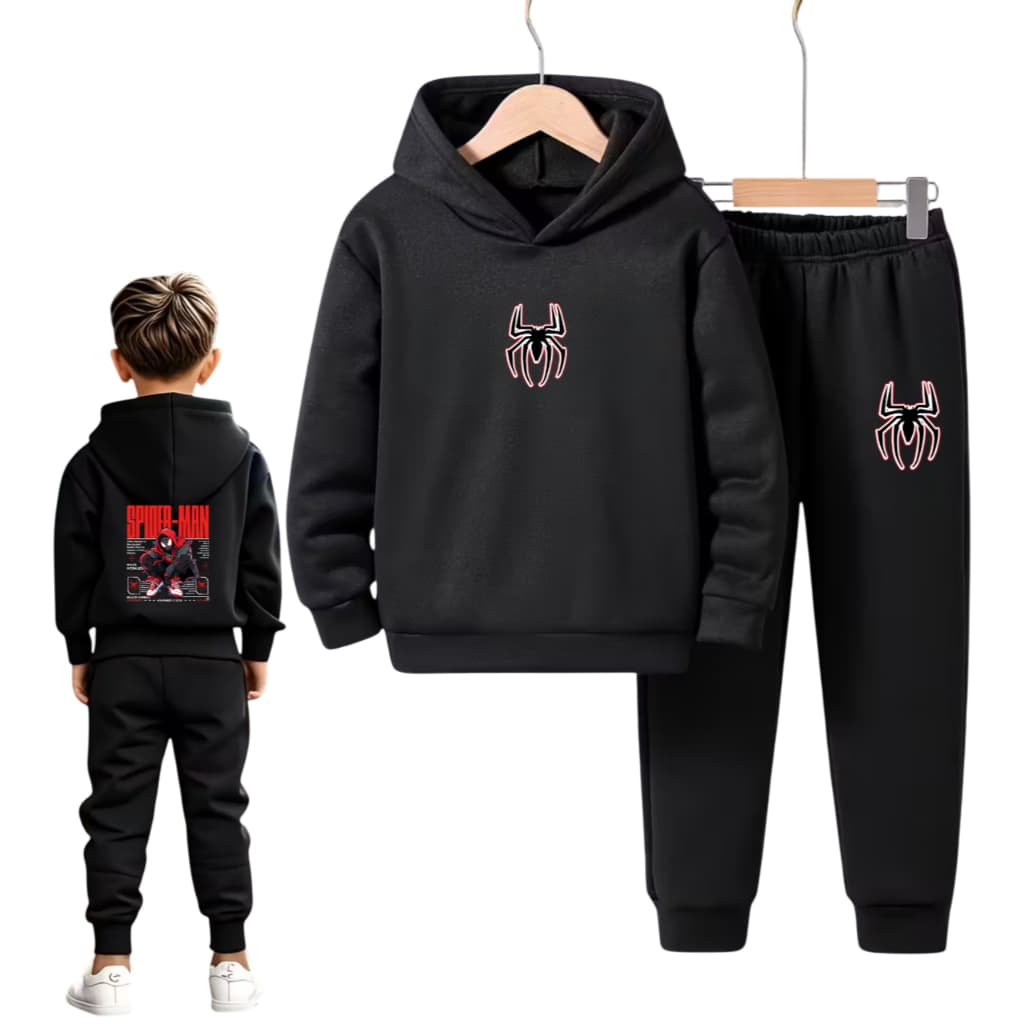 Conjunto Canguru Com Capuz Infantil Streetwear Personagens Heroi Premium Unissex Star