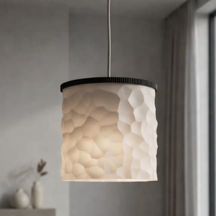 Pendente Decorativo Moderno Texturizado – Luminária Suspensa Minimalista para Sala e Quarto