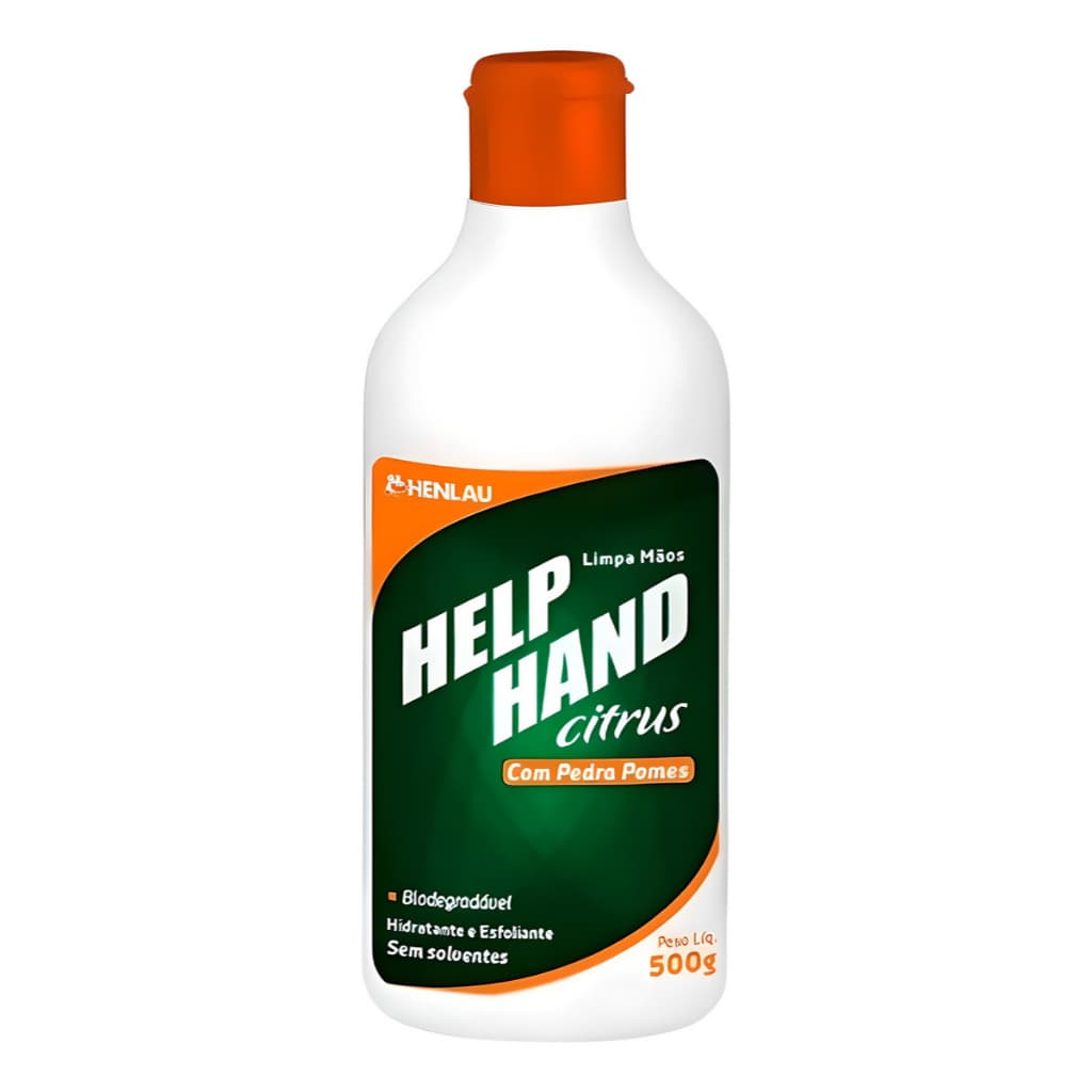 Help Hand Citrus 500g Limpeza Profunda Para Mãos Com Esfoliante e Hidratante