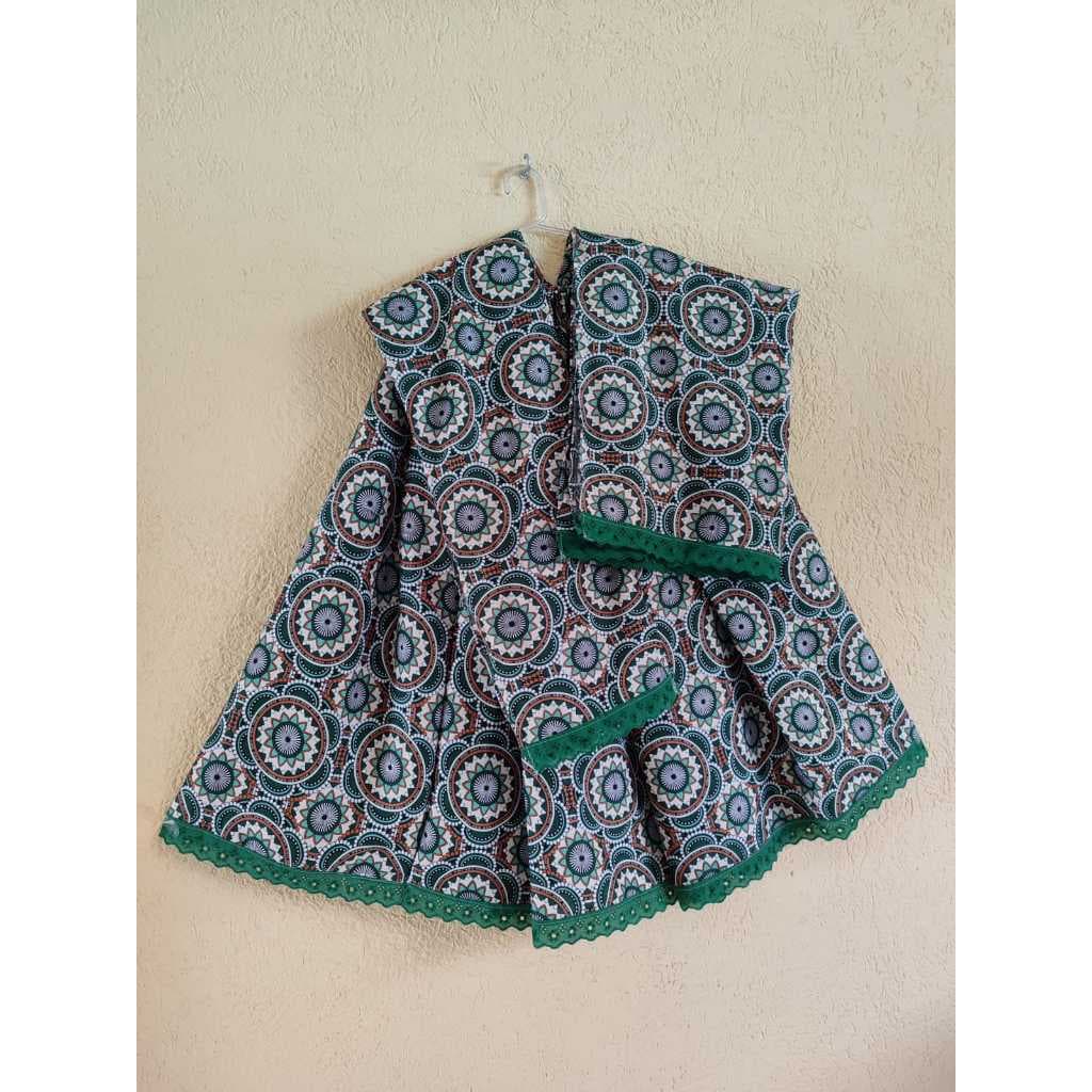 Roupa Feminina Festa Baiana 3pçs Estampada Luxo Umbanda Candomblé Terreiro