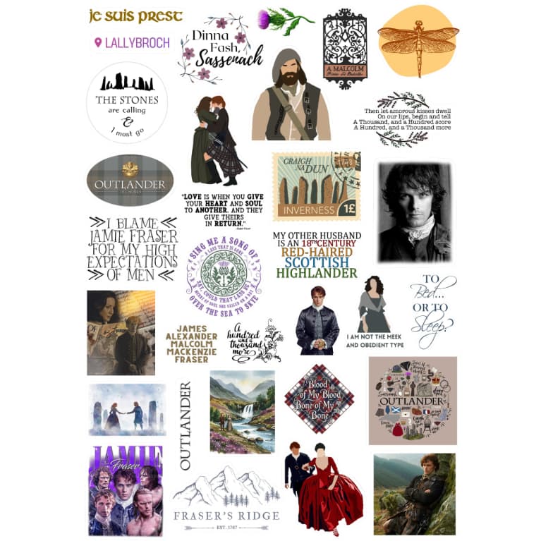 Adesivos Stickers Outlander