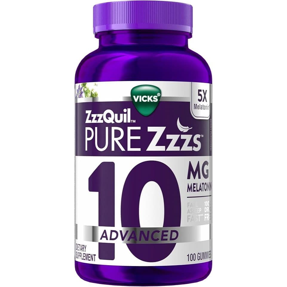 Zzzquil Pure Advanced 10mg 60 Gomas Camomila E Lavanda - EUA