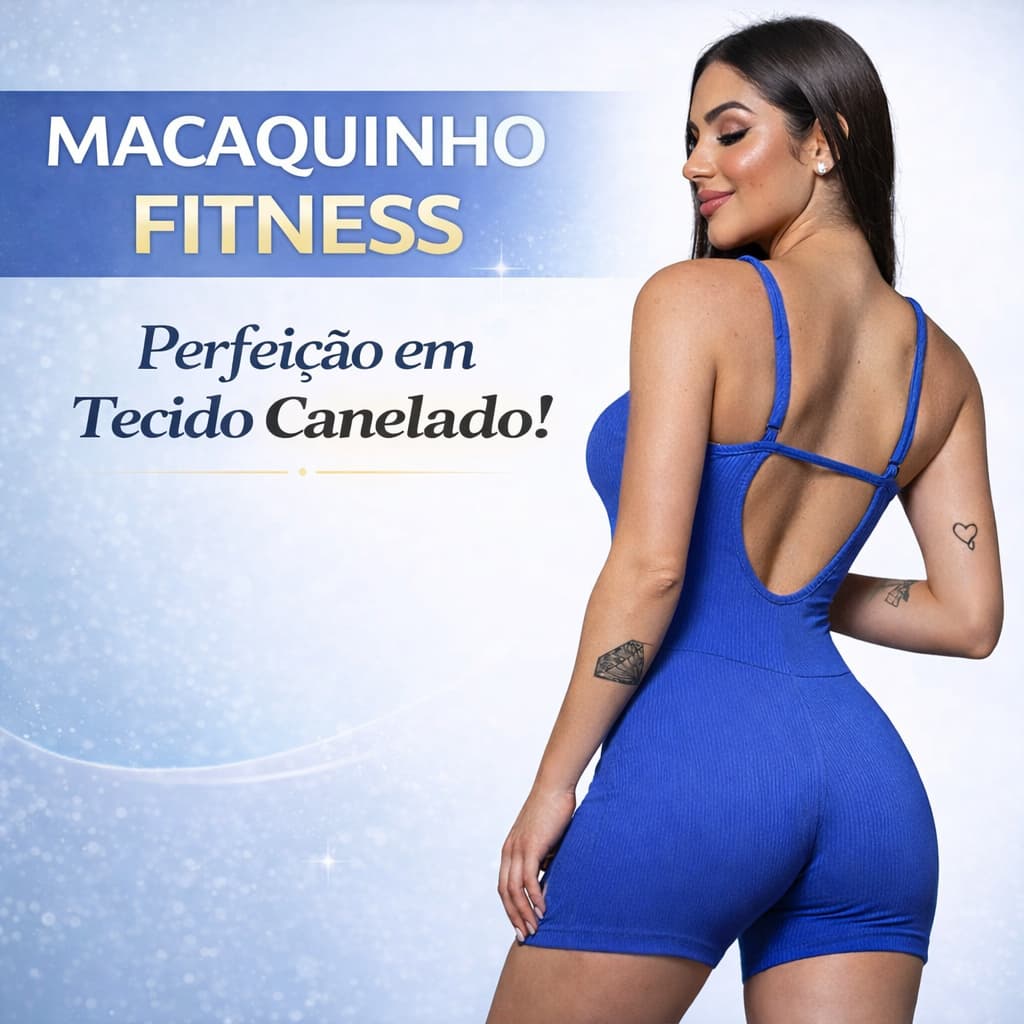 Macaquinho Feminino Fitness Canelado Alcinha Academia Esportivo Ioga Treino Macacão Curto