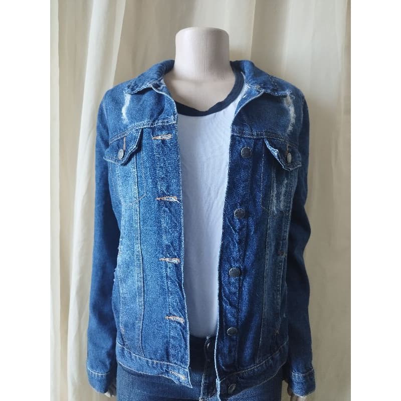 JAQUETA JEANS FEMININA INK JEANS DENIM COLLECTION