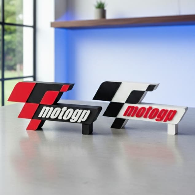 Moto Gp Logo Decoração Escritorio Miniatura