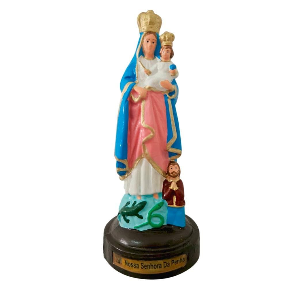 Imagem de Nossa Senhora da Penha em Borracha Inquebrável - 20 cm Arte Sacra Imagem Católica