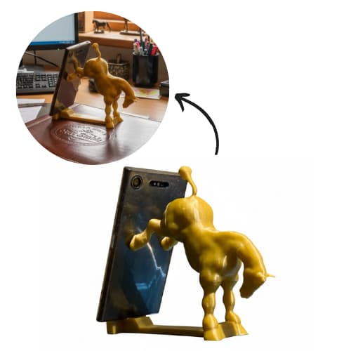 Suporte para Celular Mesa Apoio Estável Decorativo Formato Cavalo