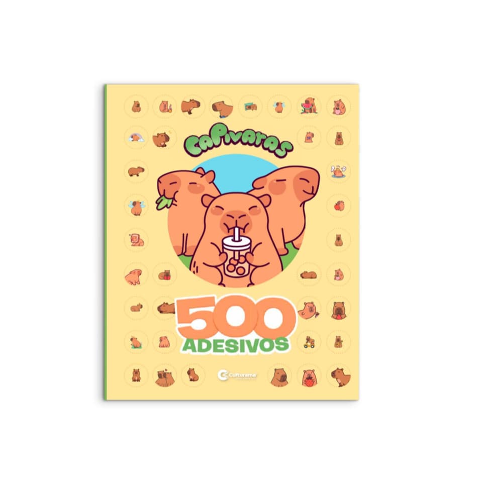 Livro de Colorir + 500 Adesivos + Atividades Capivaras - Culturama