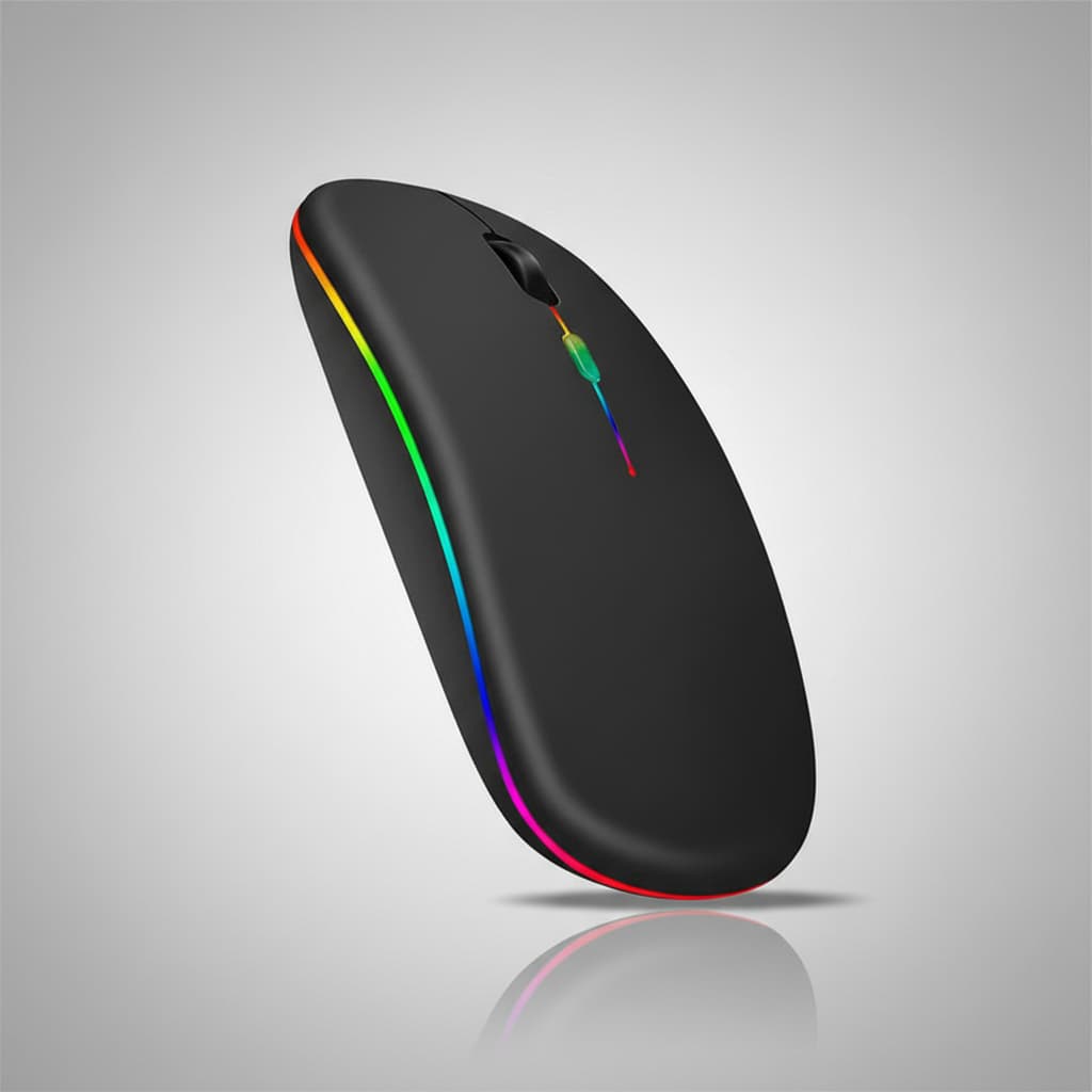 Mouse Sem Fio Recarregável Bluetooth Wireless Preto
