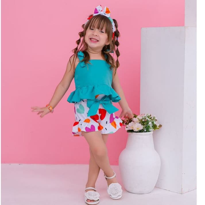 Conjunto Infantil Menina | Roupa Menina 1, 2 3 Anos