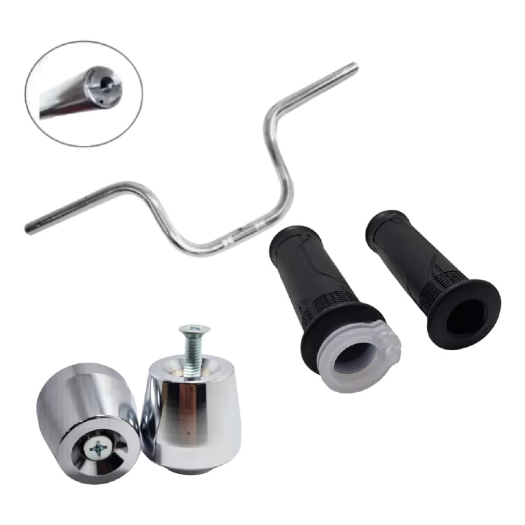 Kit Guidao + par Manopla com Roldana + Par Peso Modelo Pcx - Aplicação: Honda Cg Titan Start Fan 125 150 160