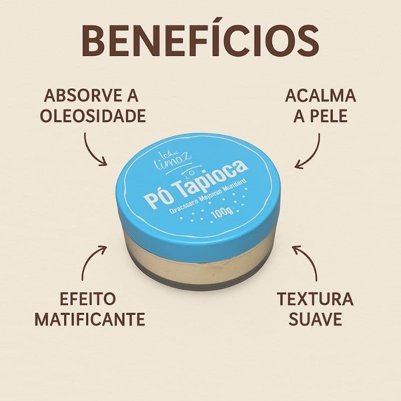 Pó Solto Ultra Fino Tapioca - Tá Linda