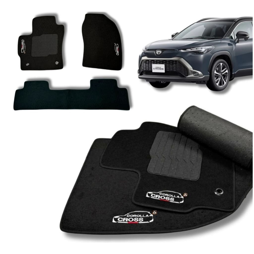 Tapete Carpete Corolla Cross 2020+ Personalizado Premium Preto