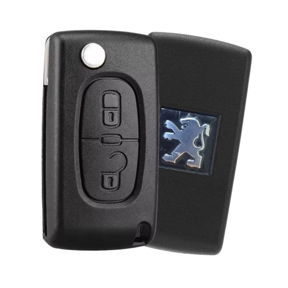 Chave Canivete Peugeot  Oca 2botões 307 207 308 C/suporte Bat