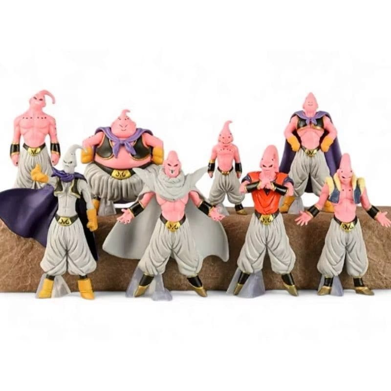 Boneco Majin Boo Bu Dragon Ball Miniatura Todas as Transformações do Bu Anime