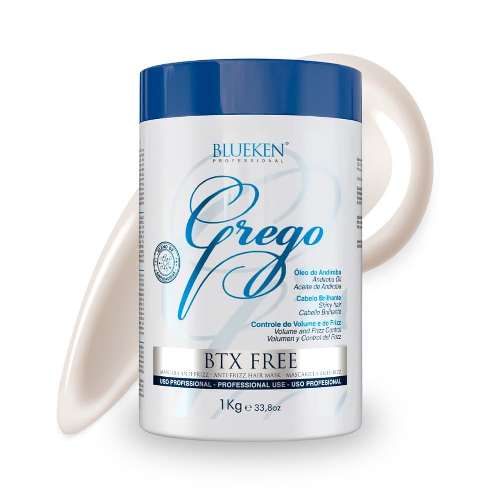Botox Grego Blueken 1Kg Tratamento Capilar Profissional Anti Frizz Volume e Brilho Intenso