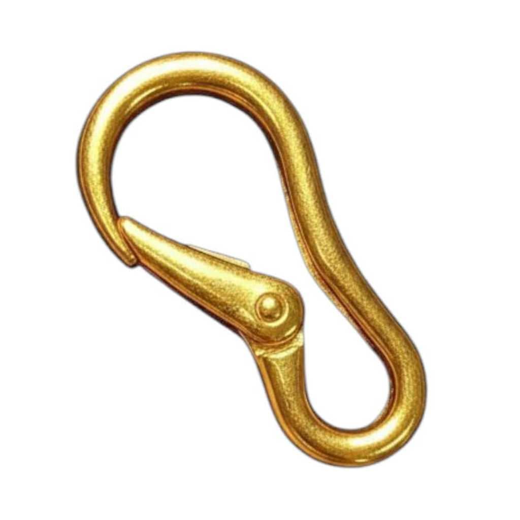 Mosquetão de aço 1 unidade, profissional, mosquetão grande pequeno, mosquetão com trava, para toldo dourado e prata.