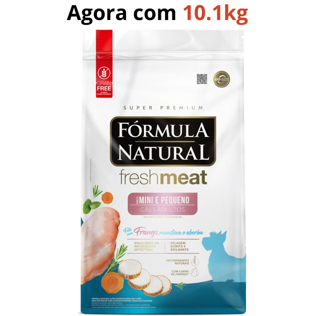 Ração Formula Natural Fresh Meat CÃES ADULTO Raças Peq - 10.1kg