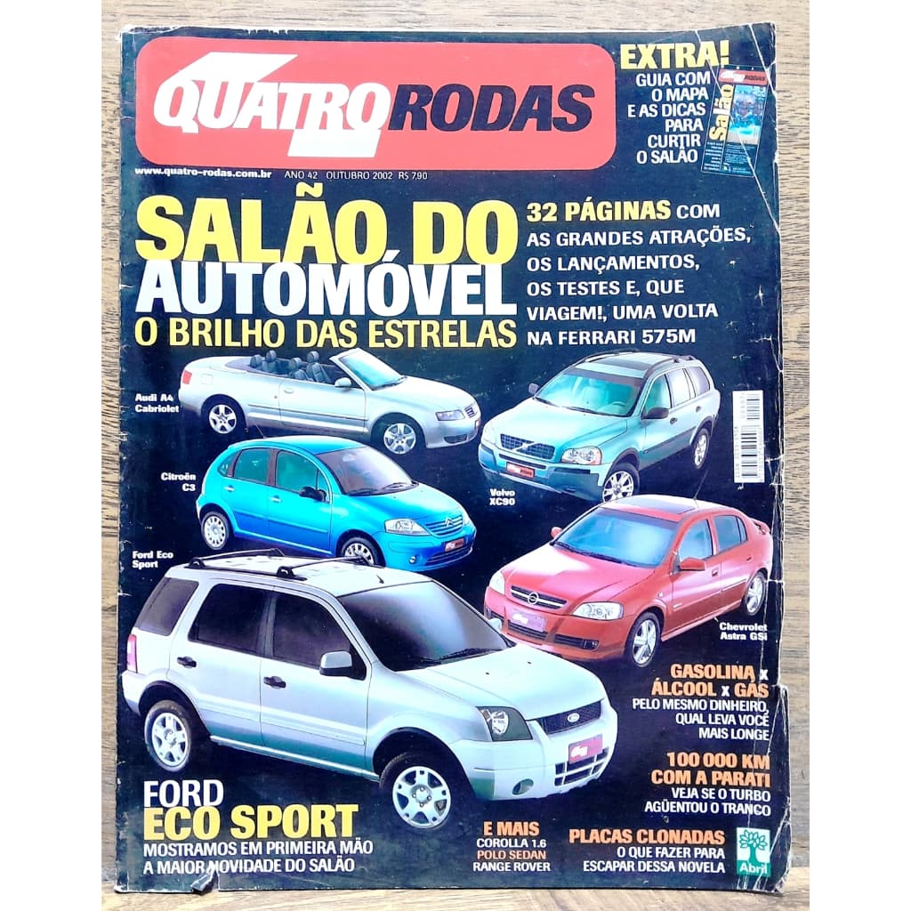 Revista Quatro Rodas 507 Audi A4 Xc90 C3 Ecosport Astra Polo Range Rover Corolla