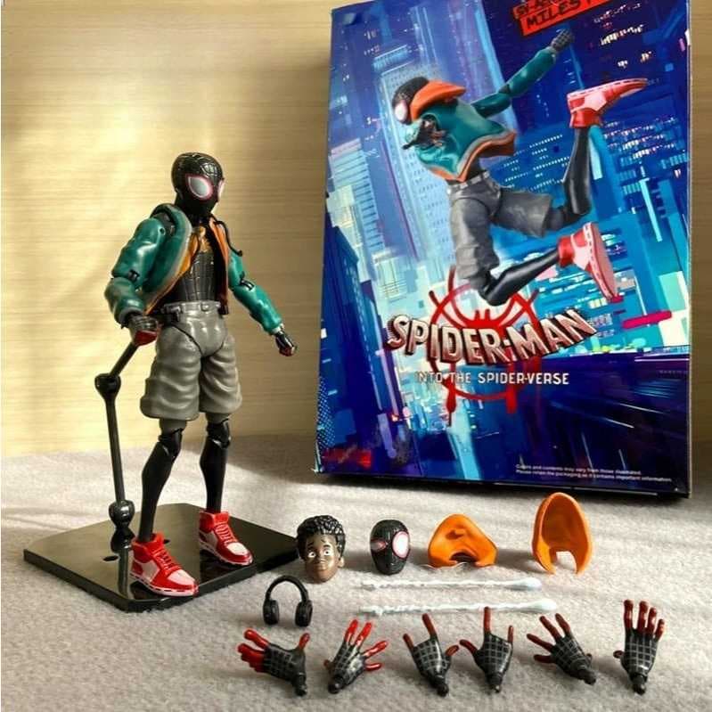 Miles Morales Homem Aranha Action Figure Articulado Brinquedo Figura De Ação