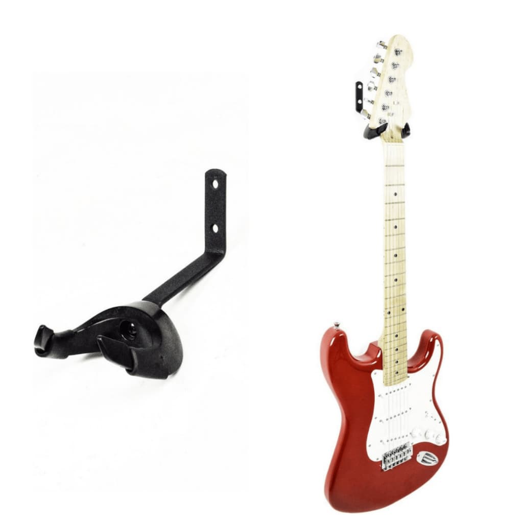 Suporte de Parede Fixo Ask AM para Violão, Guitarra, Baixo e Cavaco - Material Especial Anti-Marca, Garra Anatômica,